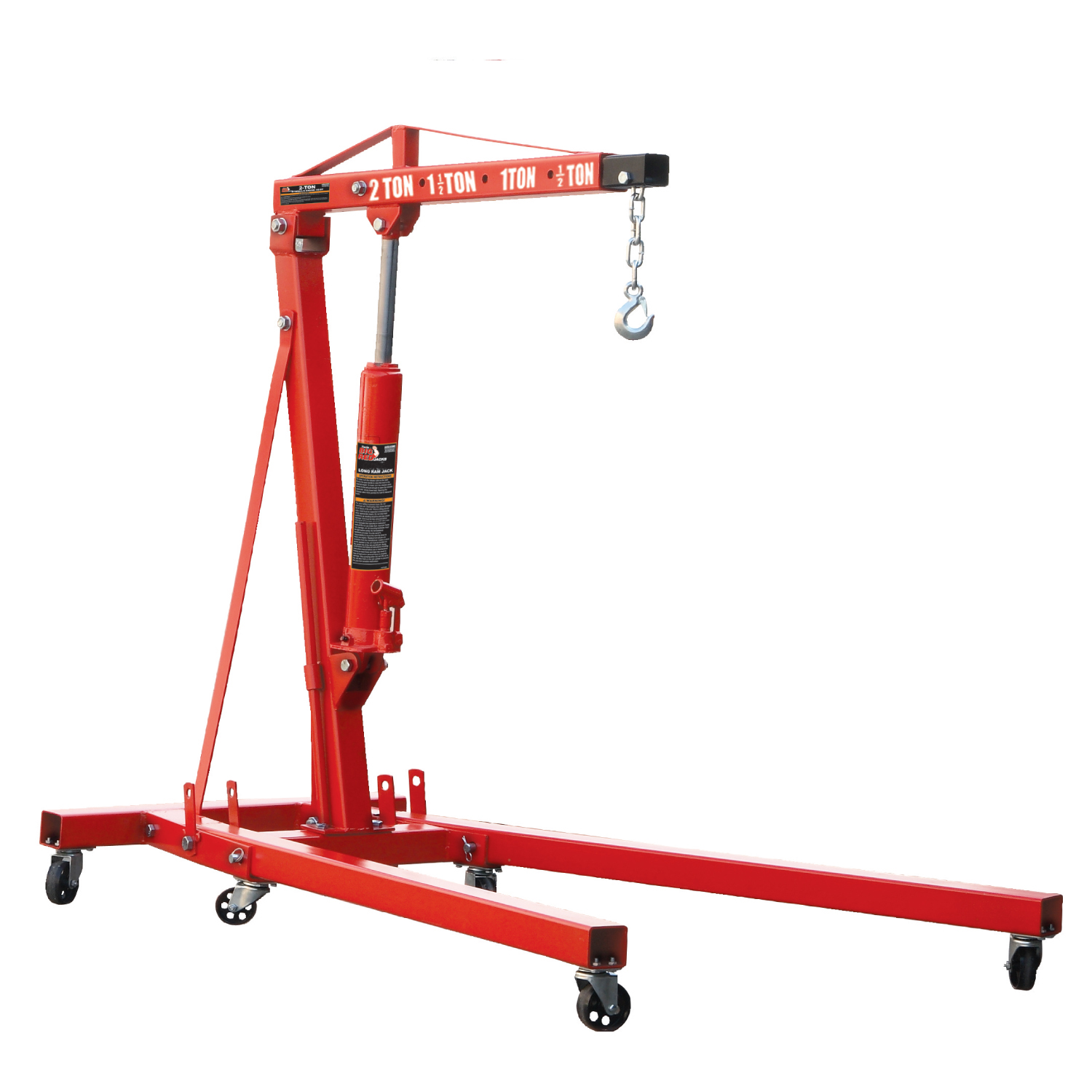 Torin Big Red Folding Engine Hoist with FREE* Engine Stand — 2-Ton